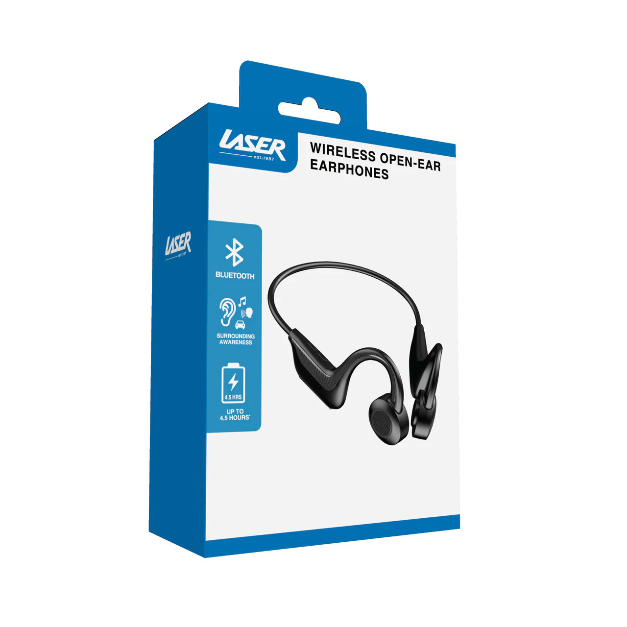 Laser Wireless Open-Ear Earphones (Black) - Image 9