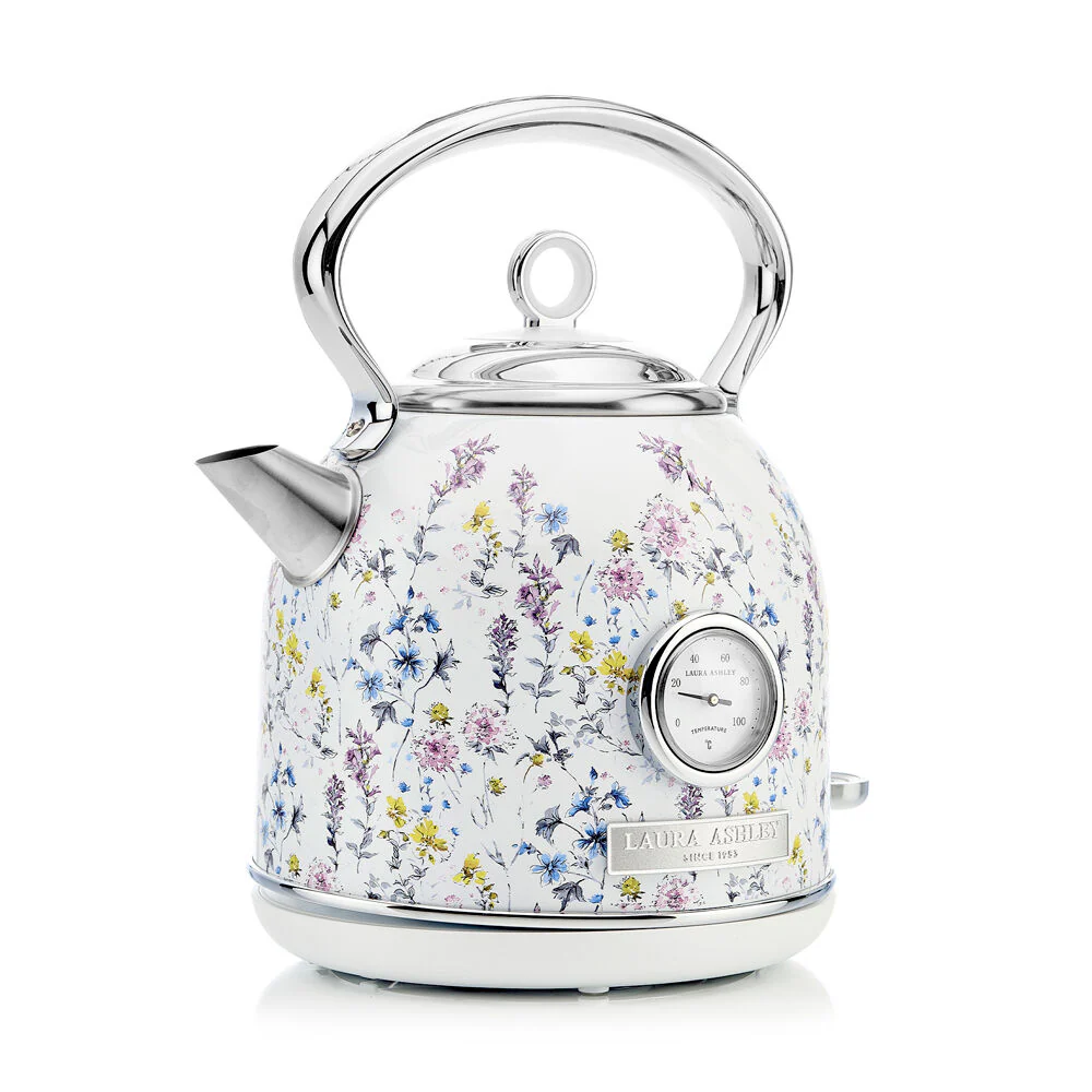 Laura Ashley 1.7L Dome Electric Kettle Stainless Steel (Wild Meadow) - Image 3