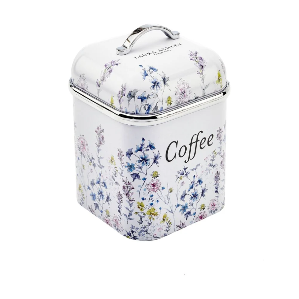 Laura Ashley 3pc Elveden Tea Coffee Sugar Canister Set Wild Meadow 200ml - Image 4