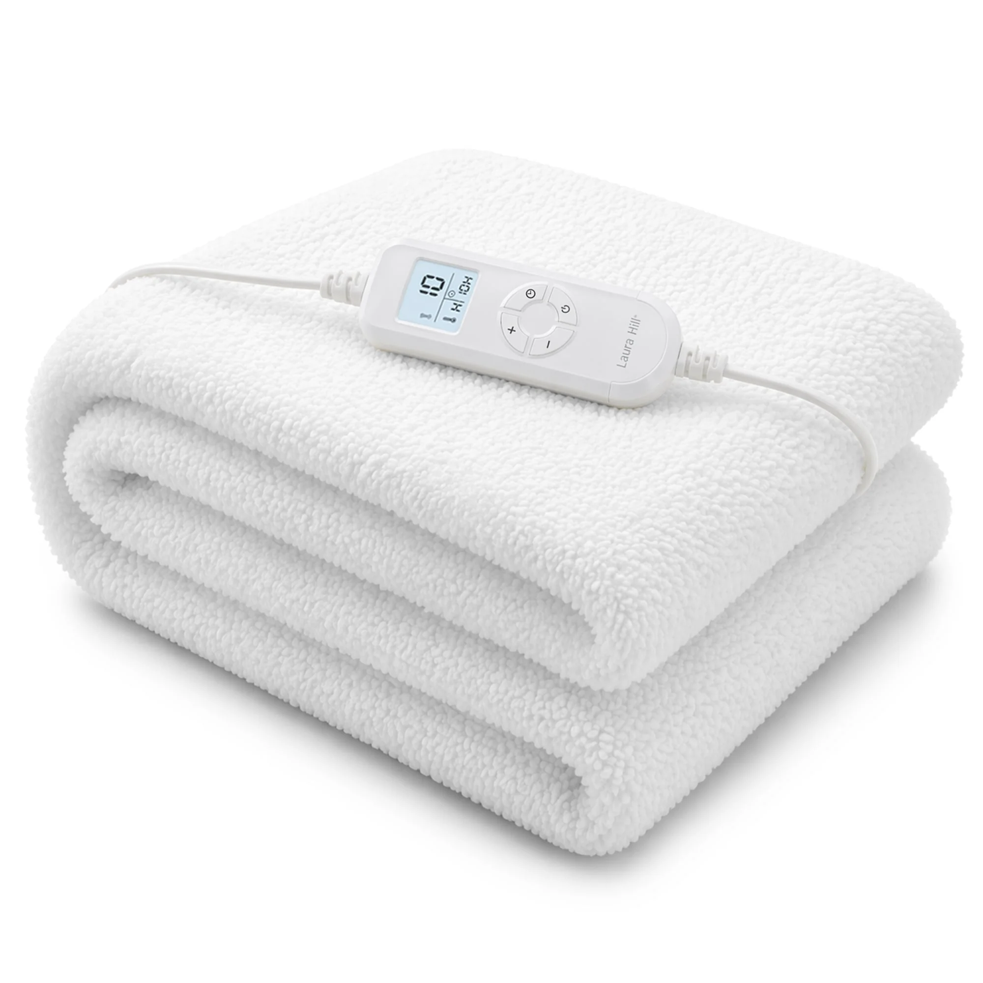 Laura Hill 9-Level Heated Fitted Electric Blanket with Fleece Underlay - Single