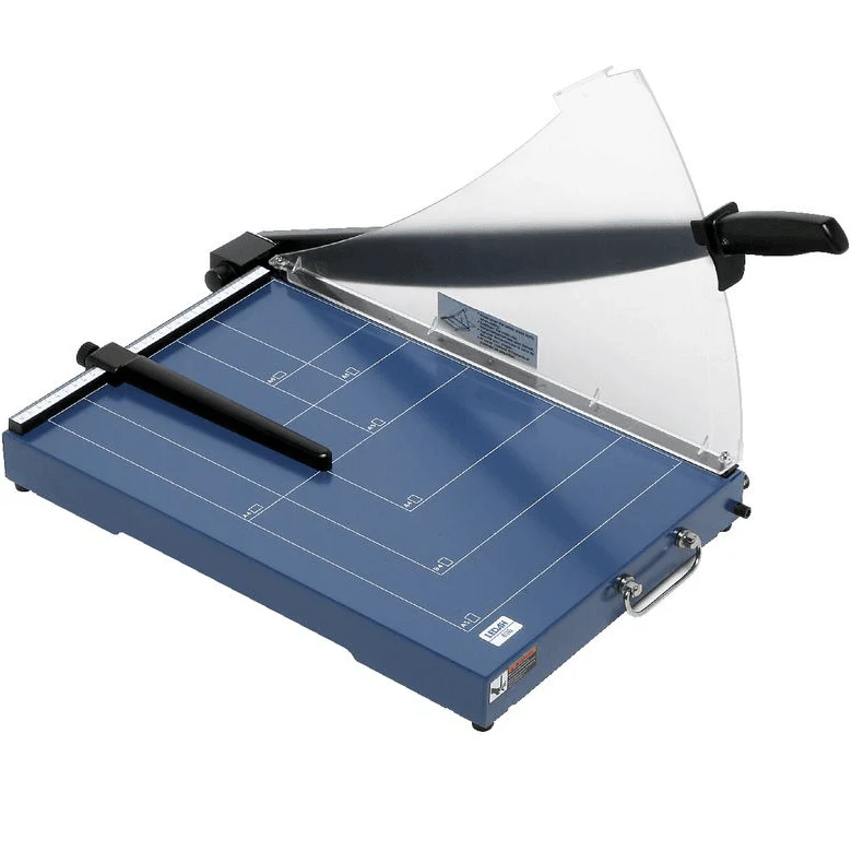 Ledah 406 Professional Guillotine Metal Base 20 Sheet A3 Blue Paper Cutter - Image 3