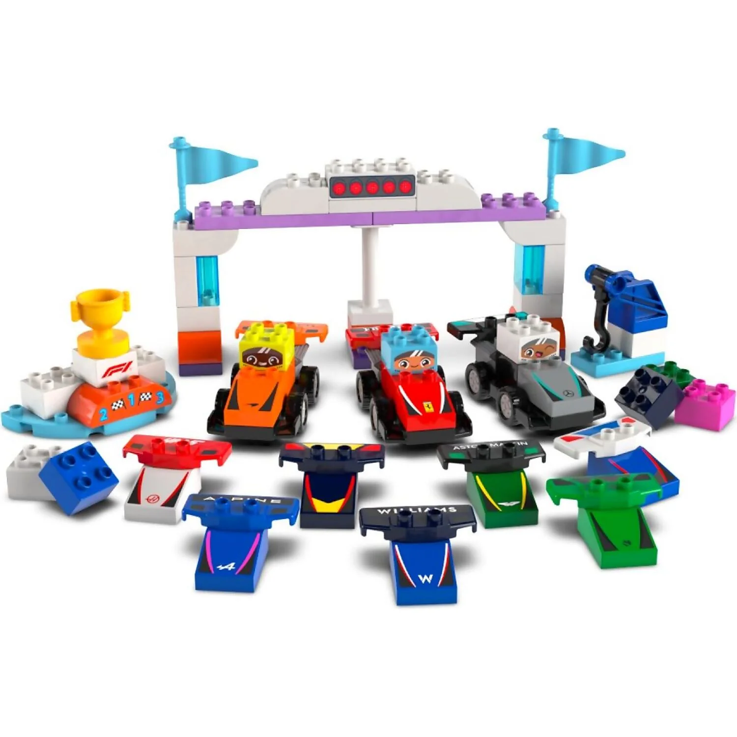 LEGO 10445 F1® Team Race Cars & Drivers - Duplo - Image 2