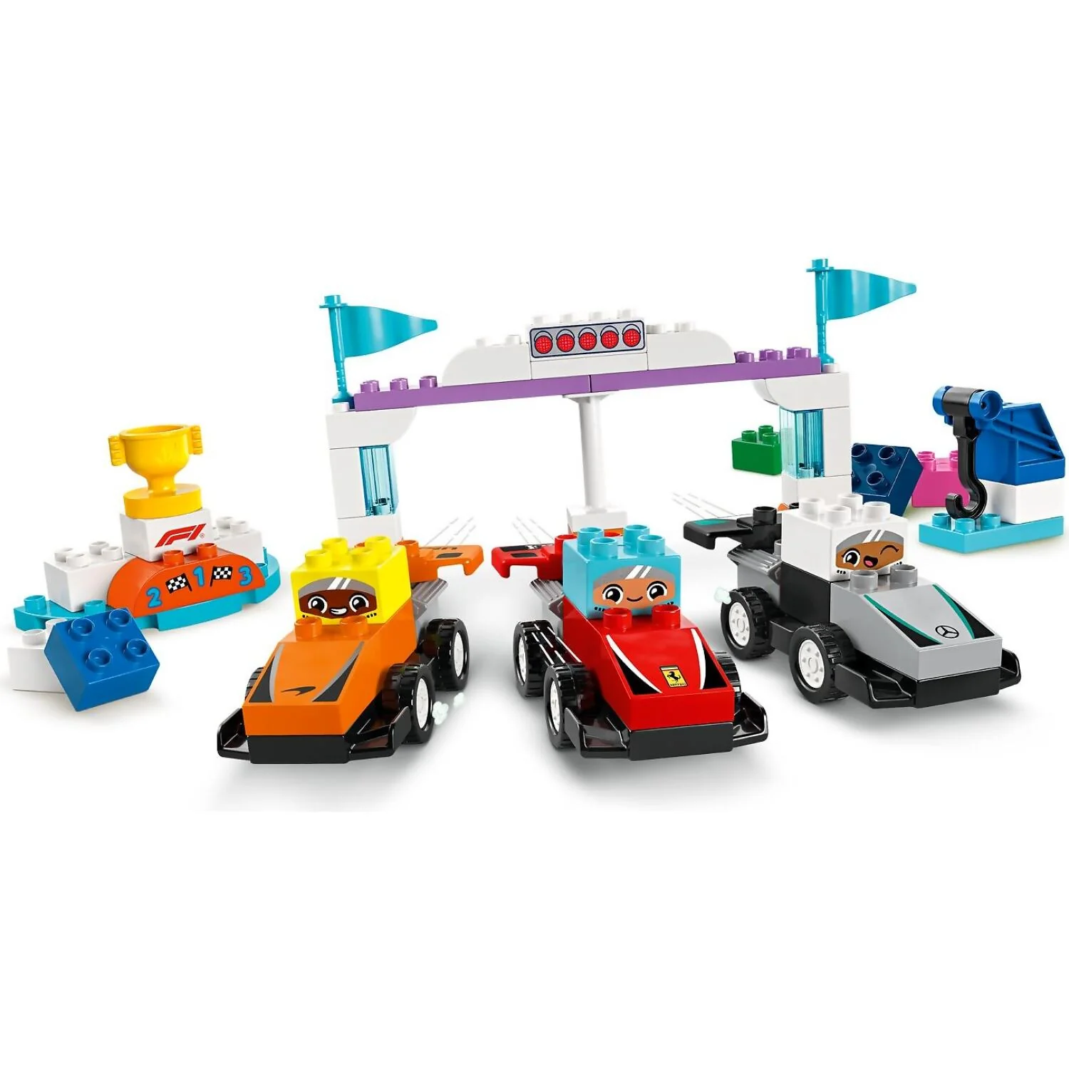 LEGO 10445 F1® Team Race Cars & Drivers - Duplo - Image 3