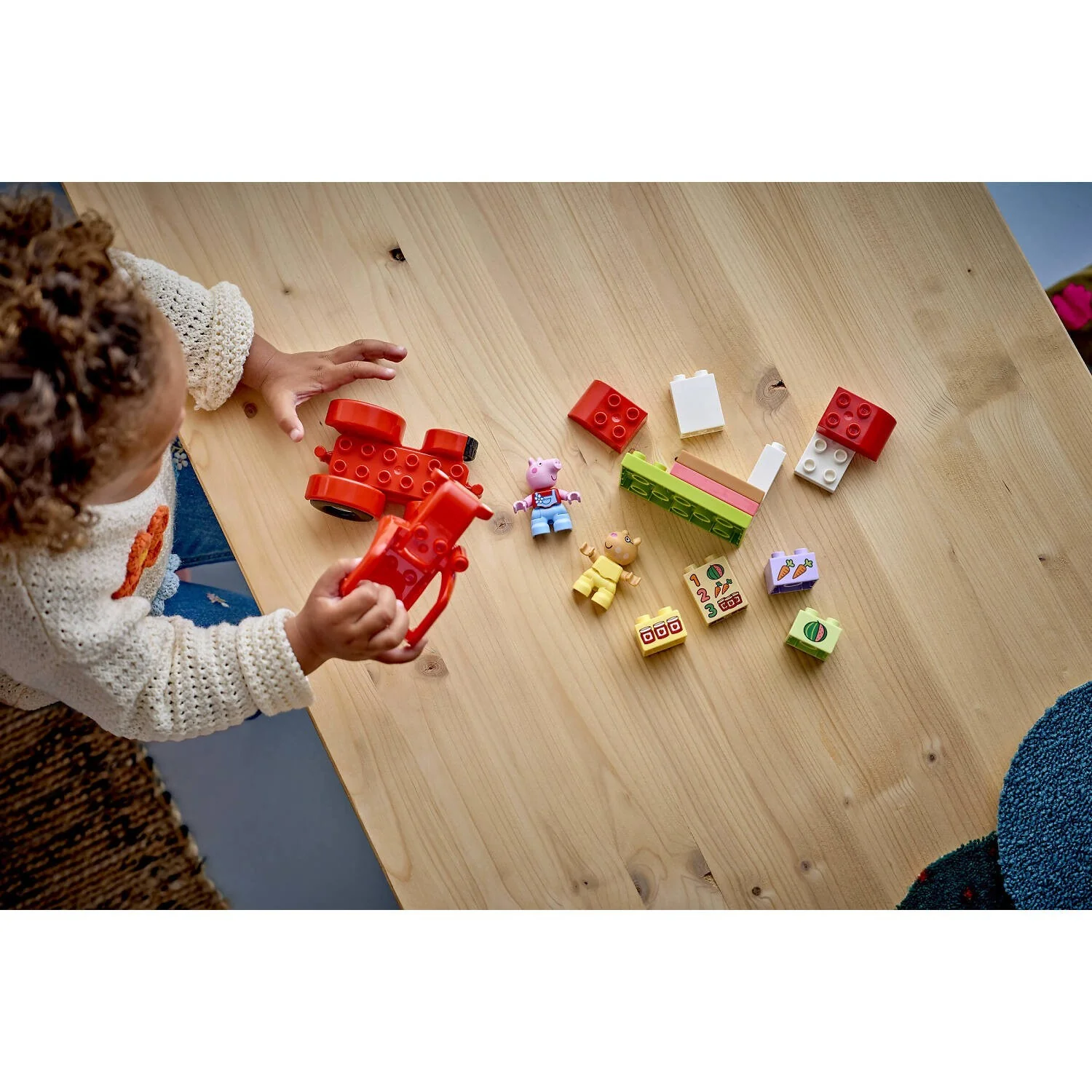 LEGO 10468 Peppa Pig Tractor and Market - Duplo - Image 2