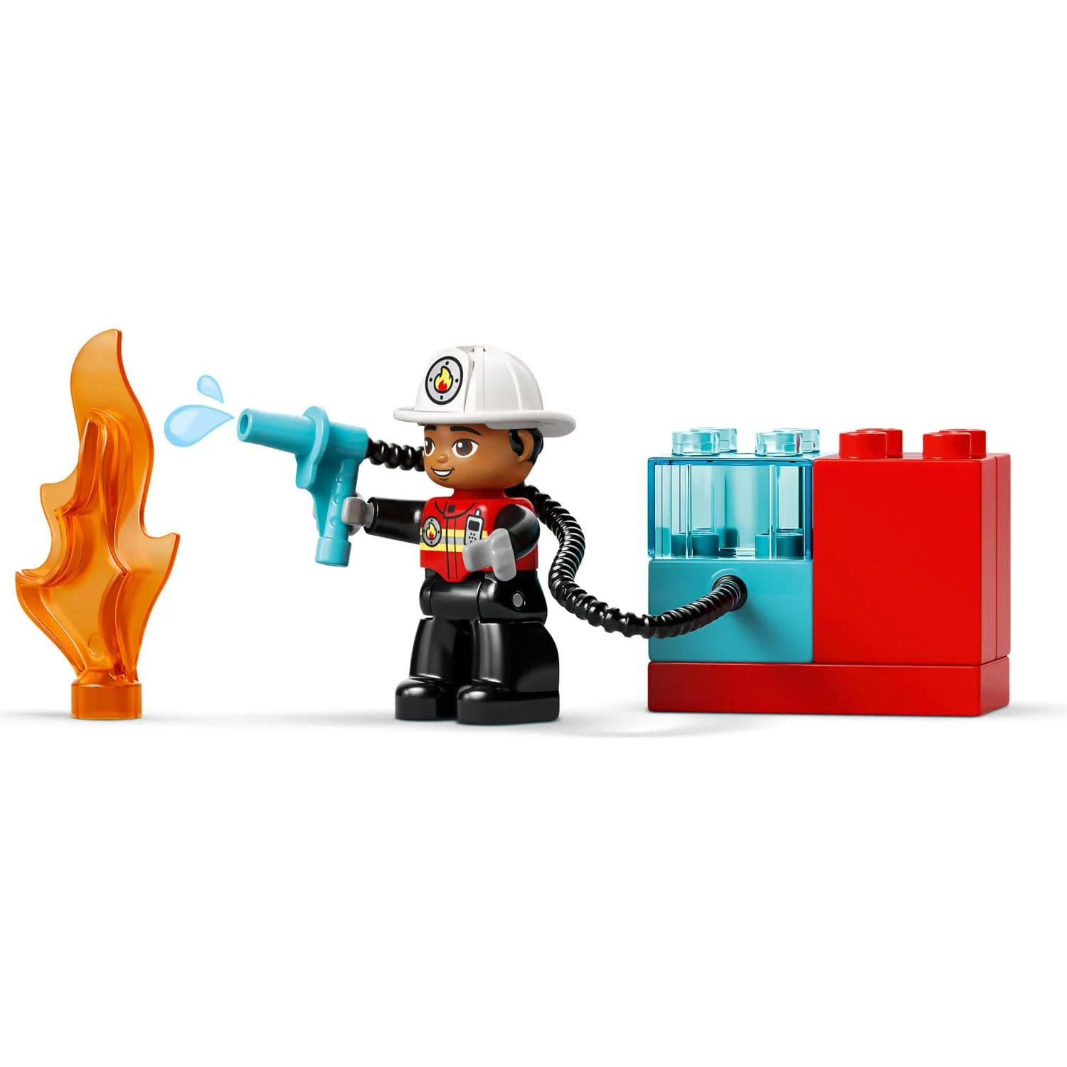 LEGO 10473 Fire Truck with Hose and Firefighter - Duplo - Image 2