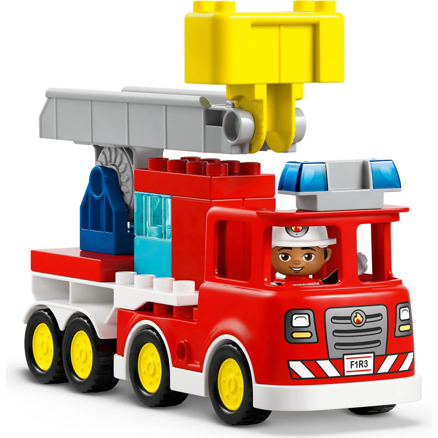 LEGO 10473 Fire Truck with Hose and Firefighter - Duplo - Image 3