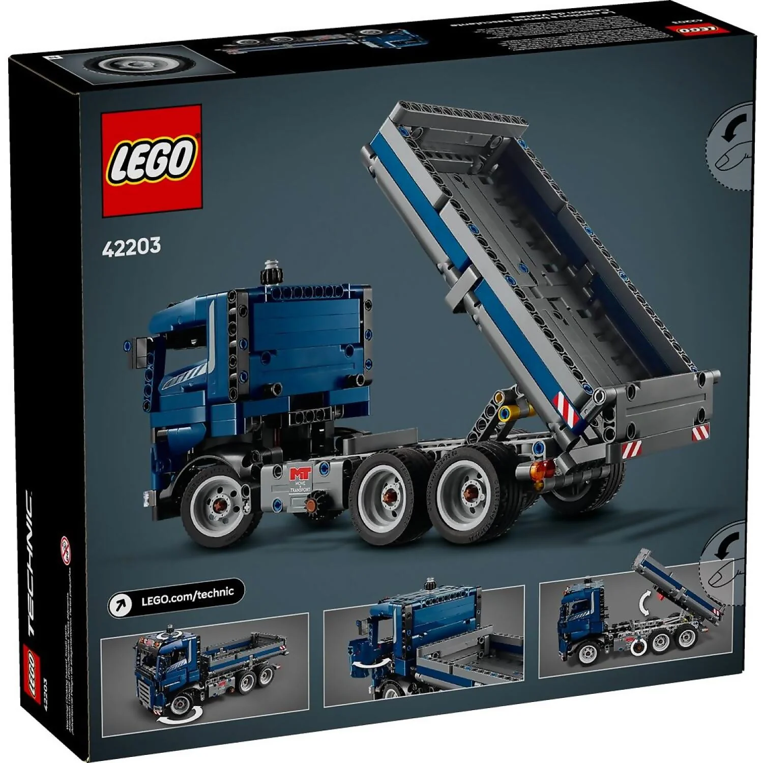 LEGO 42203 Tipping Dump Truck - Technic - Image 4