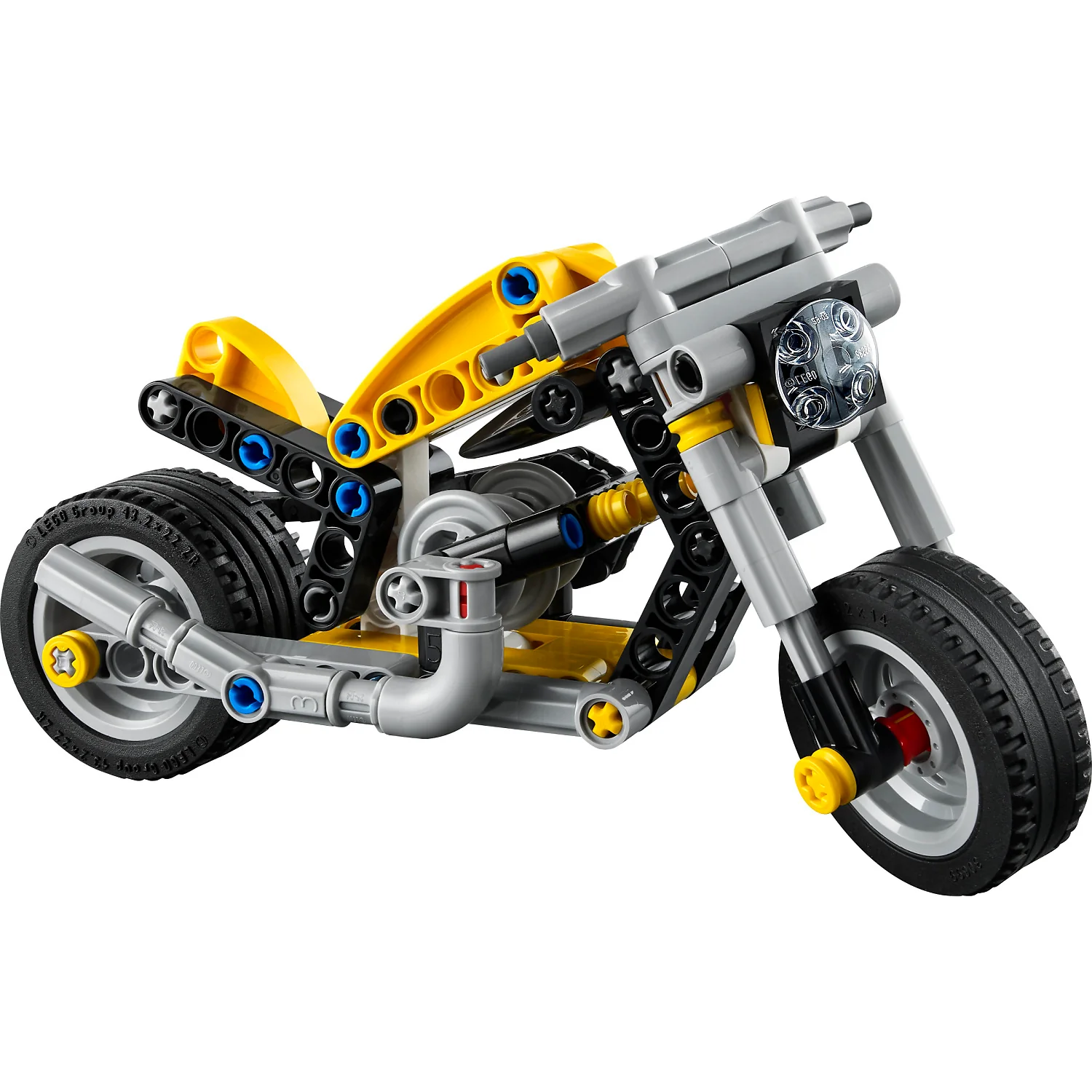 LEGO 42225 Yellow Motorcycle - Technic - Image 2