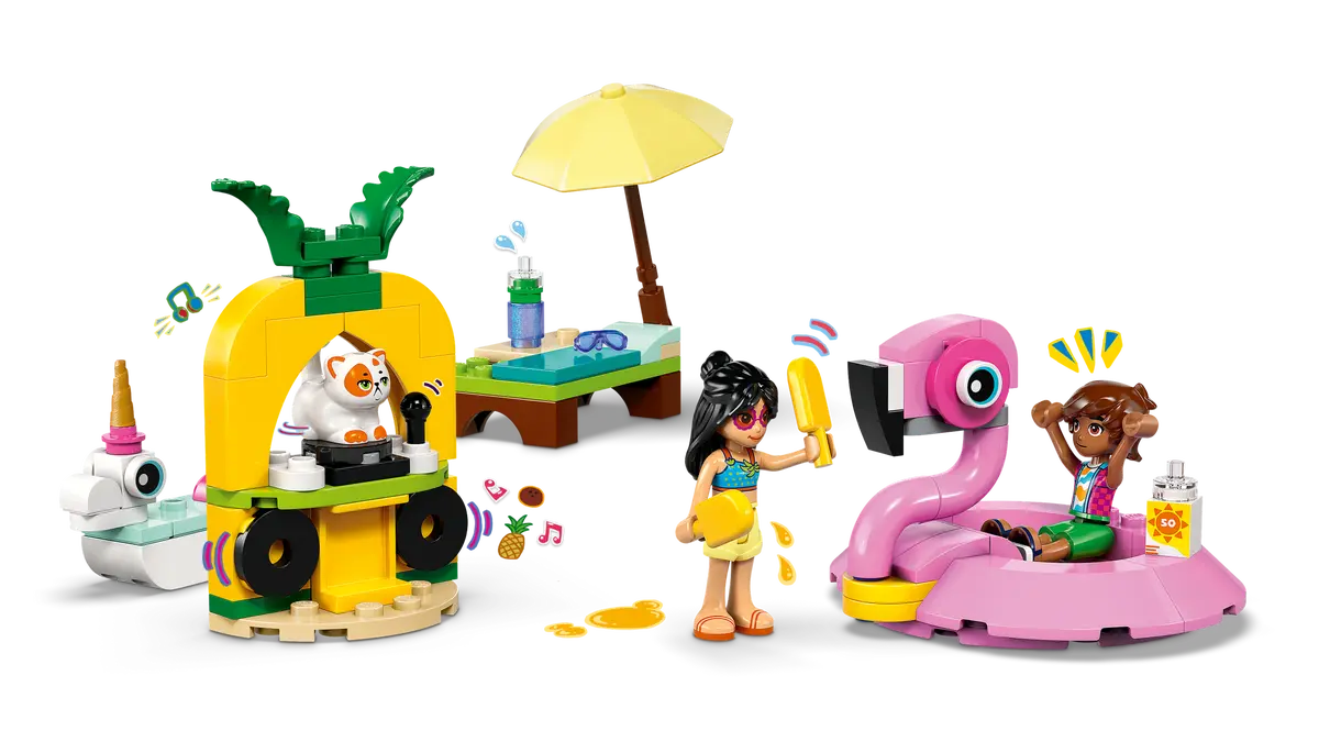 LEGO 42658 Unicorn & Flamingo Pool Party - Friends - Image 2