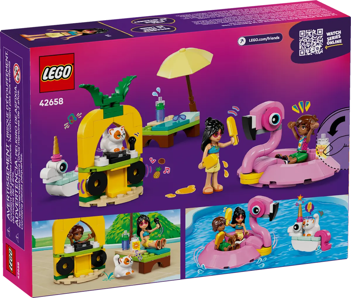 LEGO 42658 Unicorn & Flamingo Pool Party - Friends - Image 9