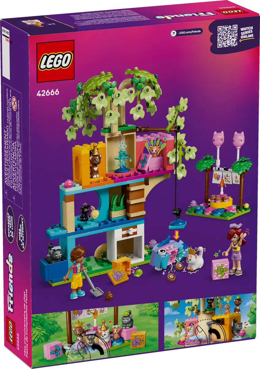 LEGO 42666 Cat Birthday Party & Tree House - Friends - Image 9