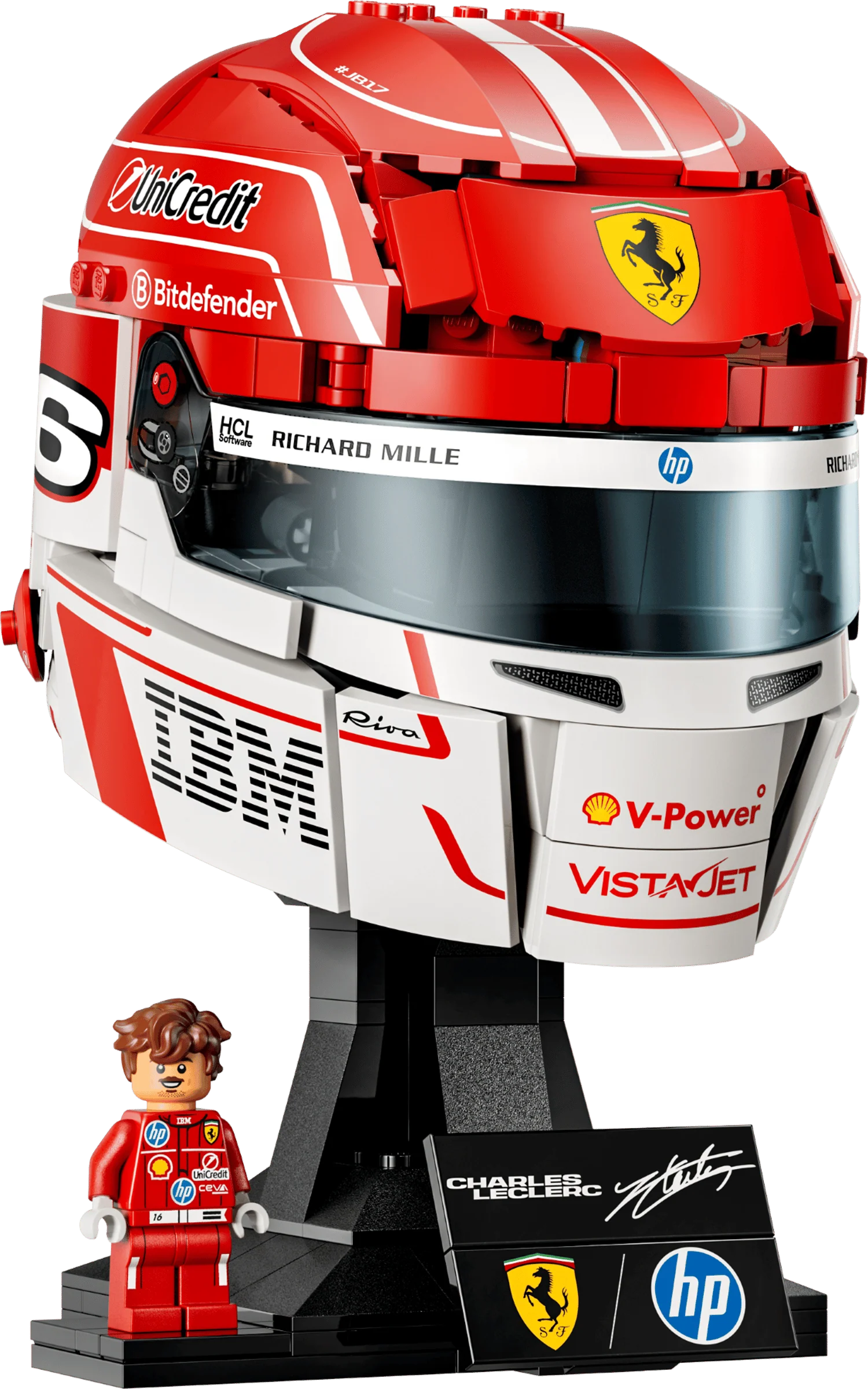 Lego 43014 Scuderia Ferrari HP Charles Leclerc Helmet - Image 2