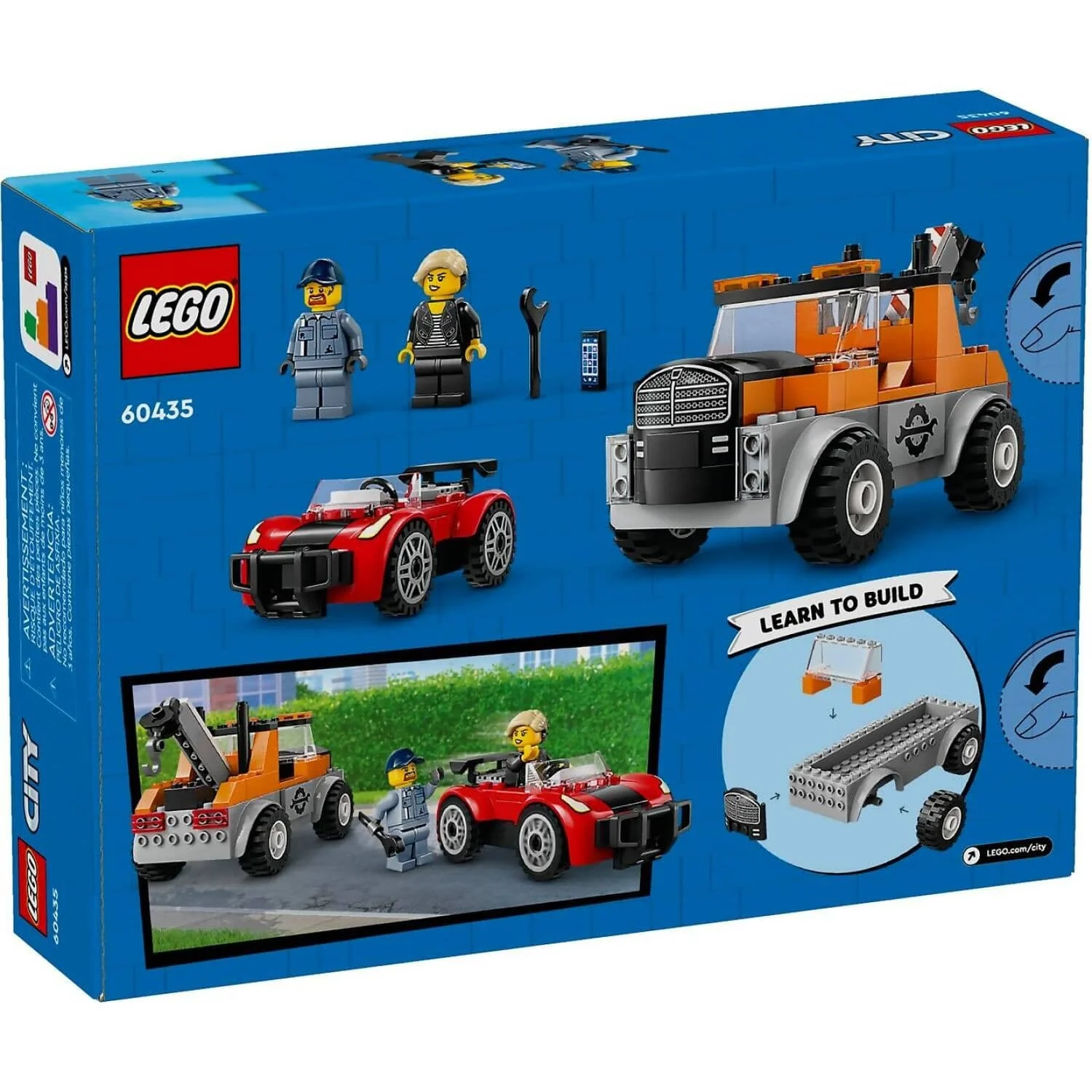 LEGO 60435 Tow Truck and Sports Car Repair - City 4+ - Image 4