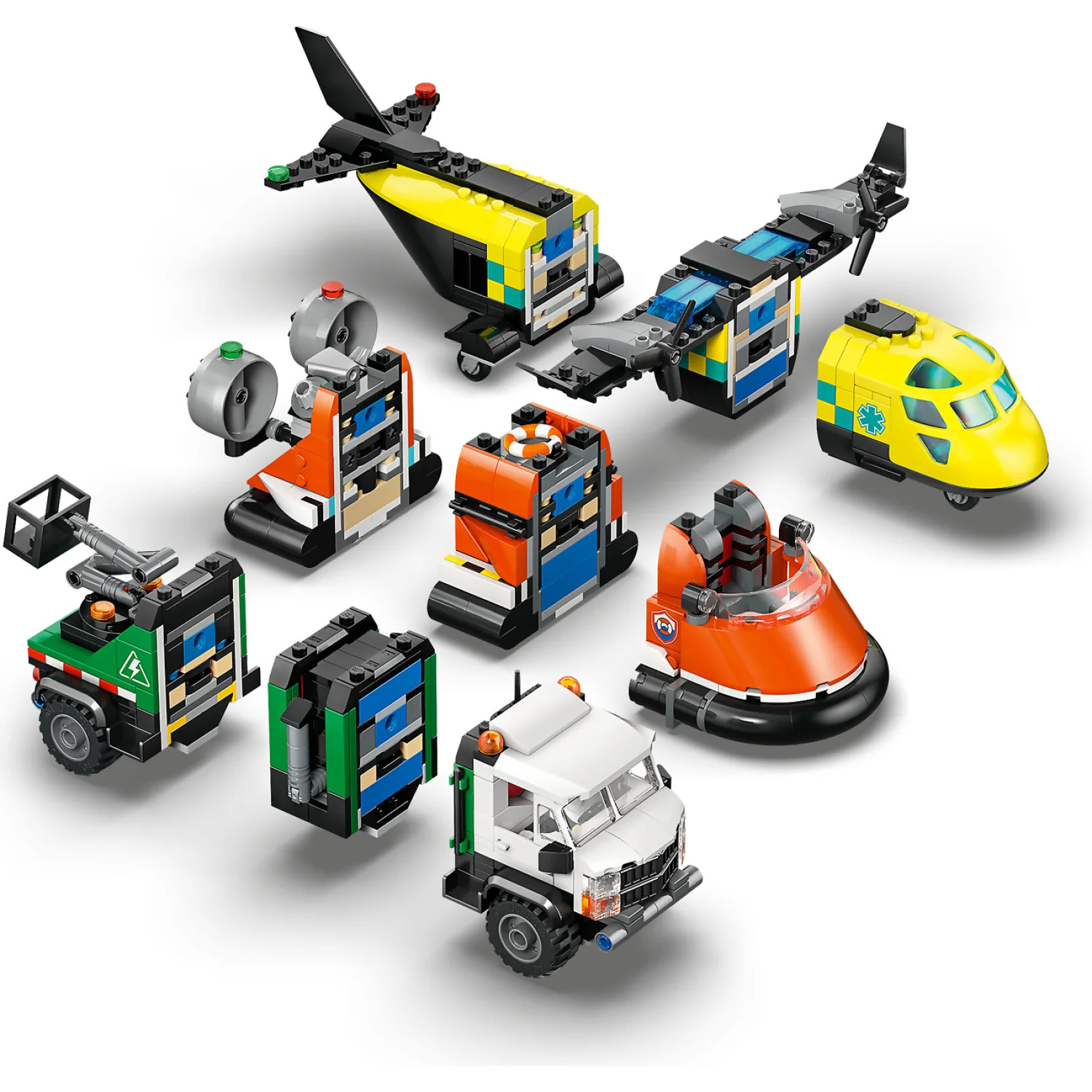 LEGO 60505 Airplane Service Truck and Hovercraft Remix - City - Image 5