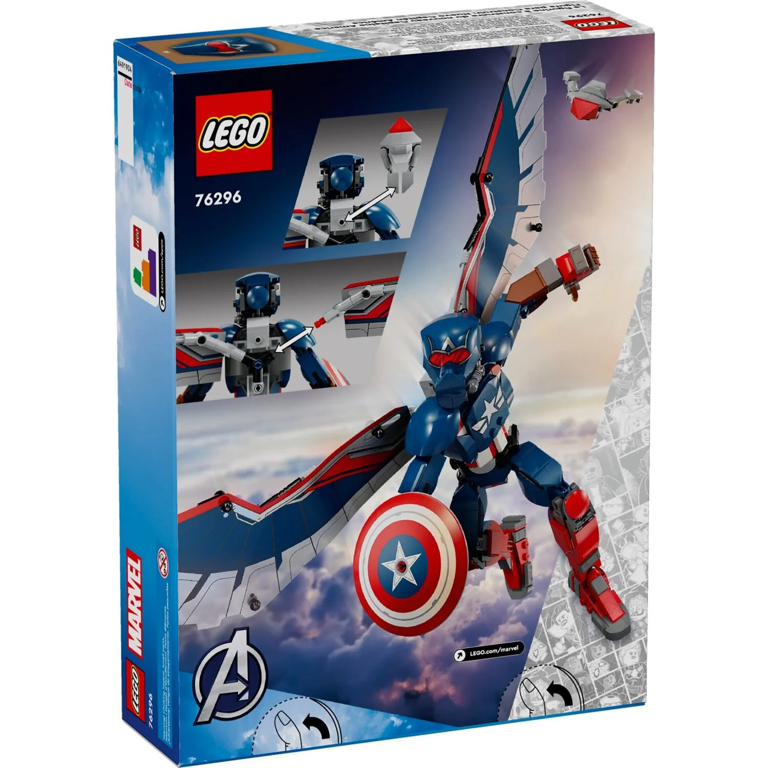 LEGO 76296 New Captain America Construction Figure - Marvel Super Heroes - Image 5