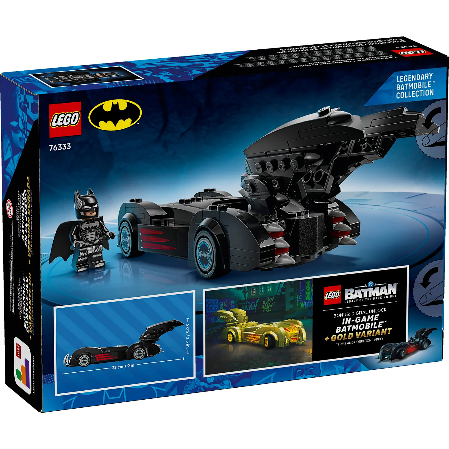 LEGO 76333 Batman and Robin Batmobile - DC Super Heroes - Image 5