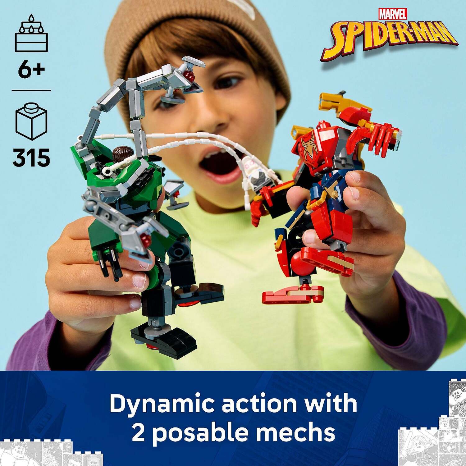 LEGO 76338 Mech Battle: Spider-Man vs. Doc Ock - Marvel Super Heroes - Image 4