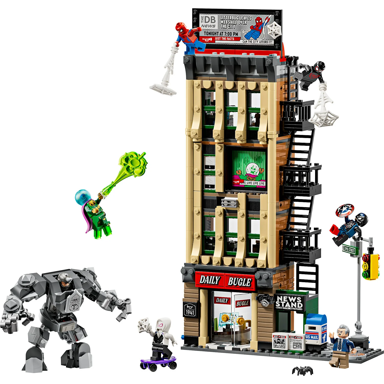LEGO 76342 Spider-Man vs. Mysterio: The Daily Bugle - Marvel Super Heroes - Image 2