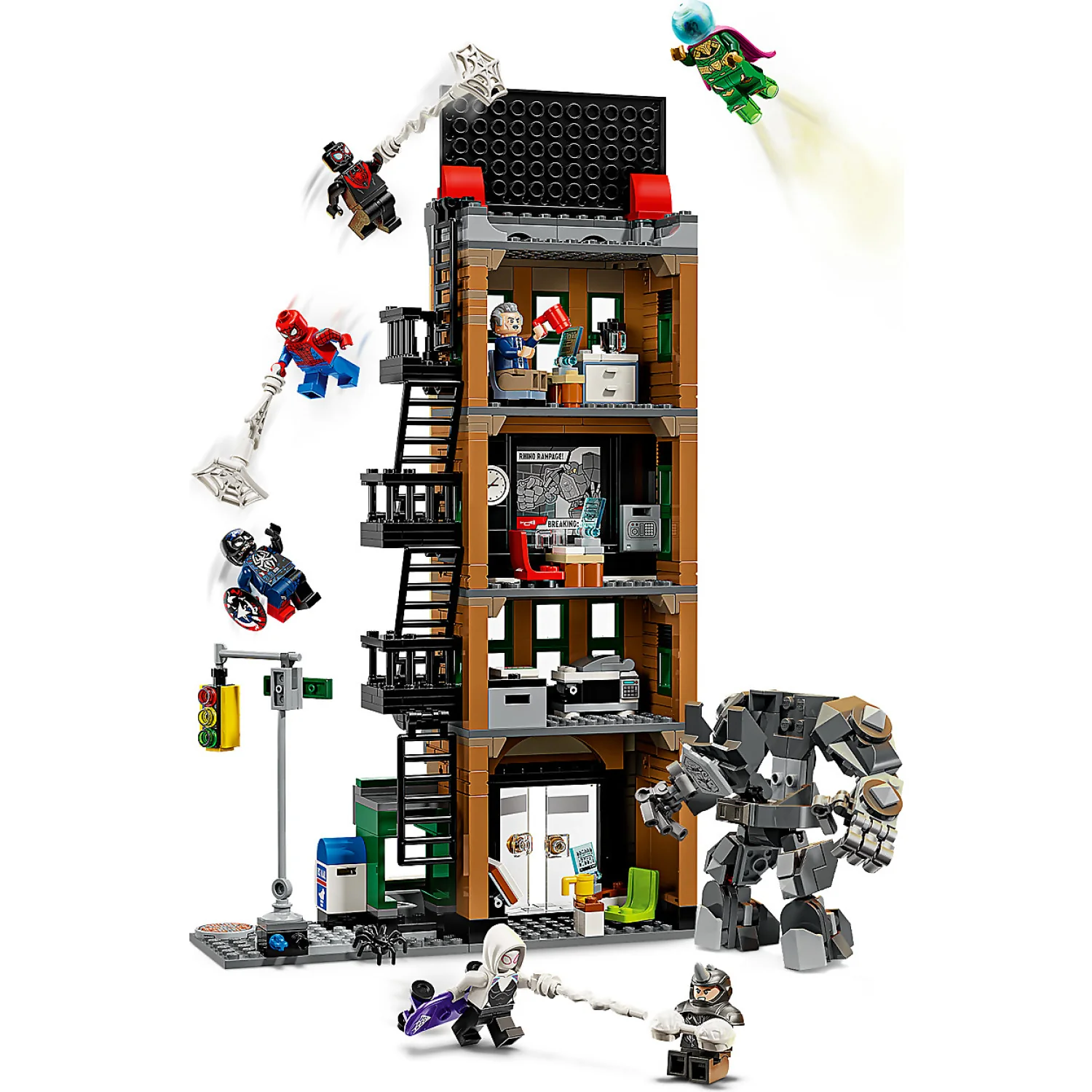 LEGO 76342 Spider-Man vs. Mysterio: The Daily Bugle - Marvel Super Heroes - Image 3