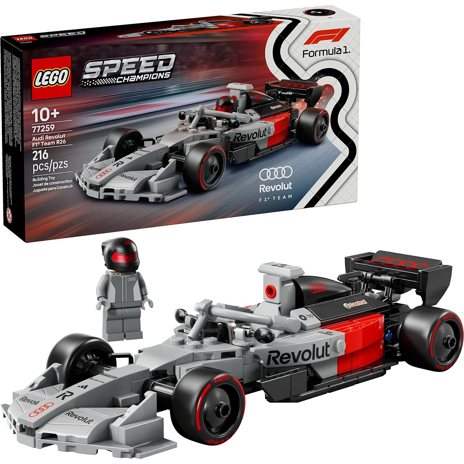 LEGO 77259 Audi Revolut F1 Team R26 Race Car - Speed Champions - Image 4