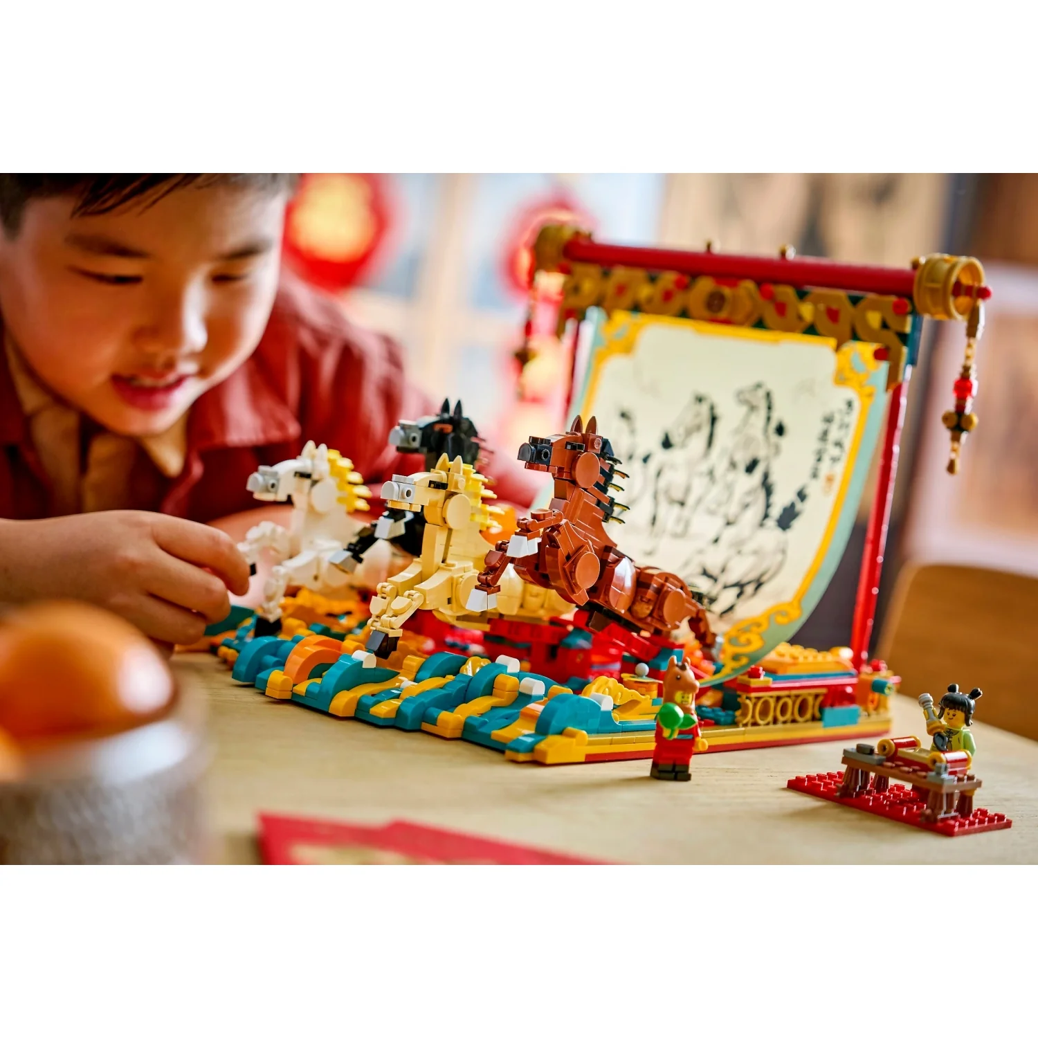 LEGO 80119 Galloping Horses Canvas - The Spring Festival - Image 9