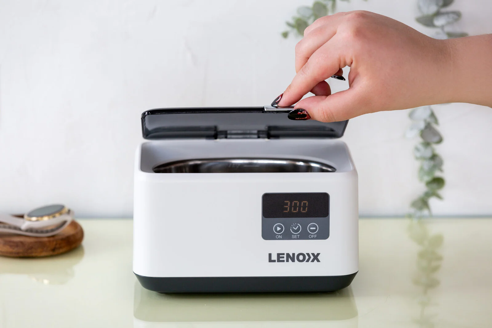 Lenoxx 50W Ultrasonic Jewellery Cleaner 4800Hz 600ml LED Display - Image 7