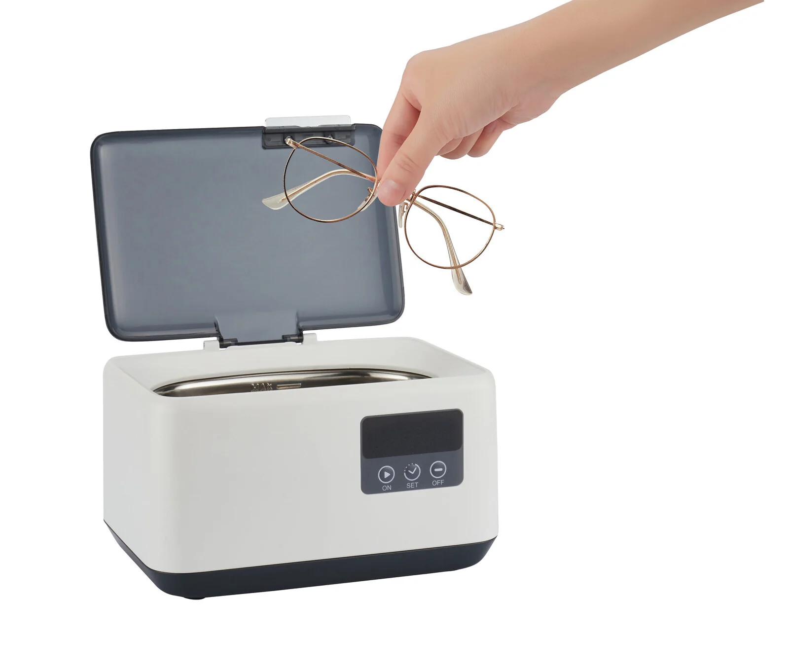 Lenoxx 50W Ultrasonic Jewellery Cleaner 4800Hz 600ml LED Display - Image 8