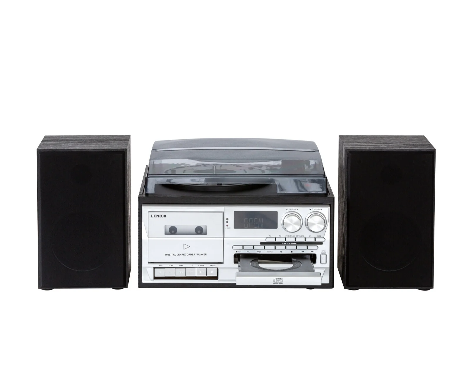 Lenoxx Audio Home Entertainment System CD/Cassette/Vinyl Player (Black) - Image 3
