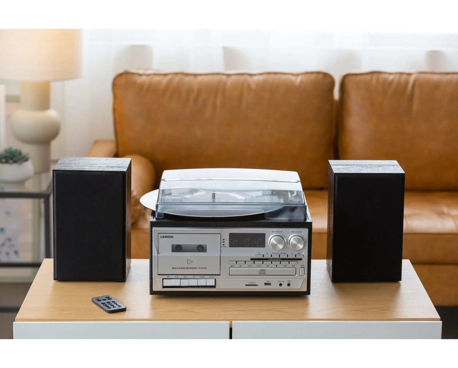 Lenoxx Audio Home Entertainment System CD/Cassette/Vinyl Player (Black) - Image 4