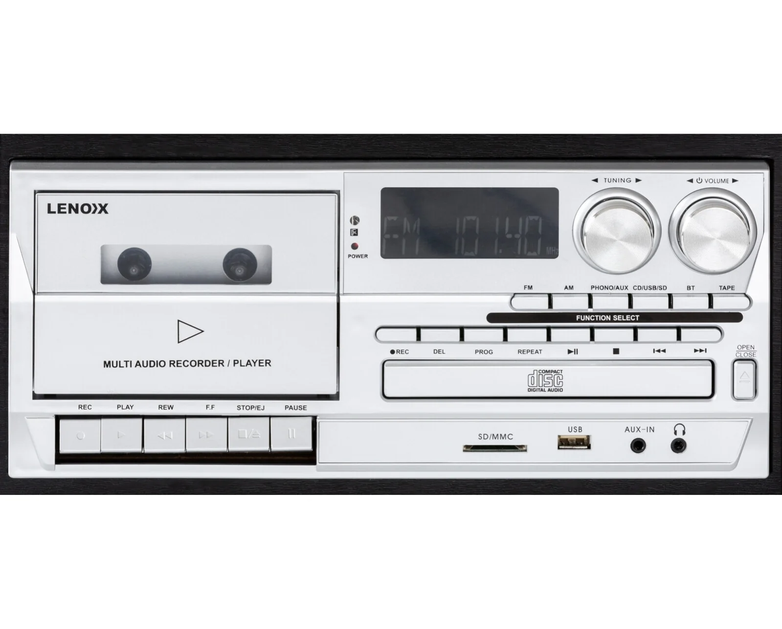 Lenoxx Audio Home Entertainment System CD/Cassette/Vinyl Player (Black) - Image 5