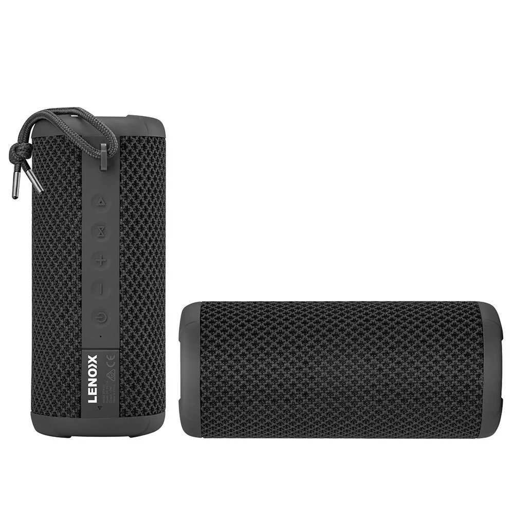Lenoxx IPX7 Waterproof Portable Wireless Streaming Speaker for Smartphones Black - Image 2
