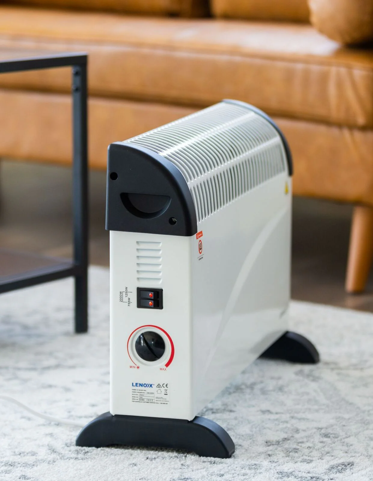 Lenoxx Portable Convector Heater with 3 Heat Settings (2000W) - Image 2