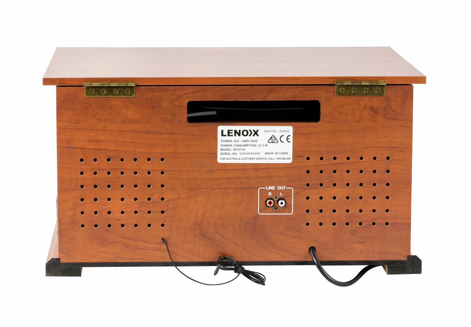Lenoxx Vinyl, Turntable, Wireless Streaming CD Player in 1 Retro Music Centre - Image 6
