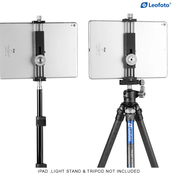 LEOFOTO PC-230 IPAD CLAMP (MAX LOAD 8 KG , CLIP RANGE 138-230MM , ARCA SWISS) - Image 3