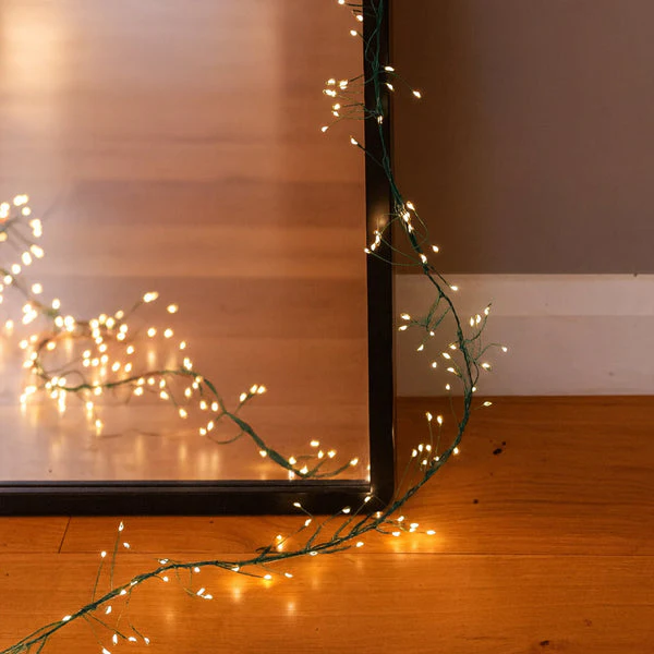Lexi Lighting 640 Micro LED Cluster Christmas Lights Warm White - Image 3