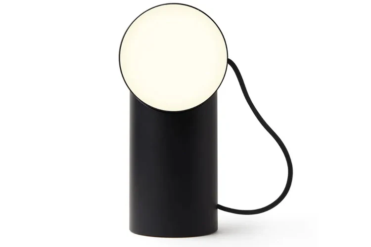 Lexon Orbe Portable Led Lamp With Moving Head (Black) - Image 2