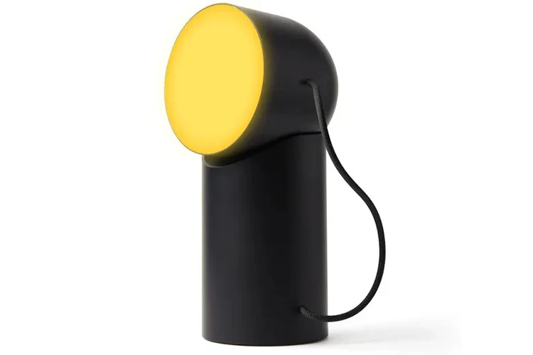 Lexon Orbe Portable Led Lamp With Moving Head (Black) - Image 3