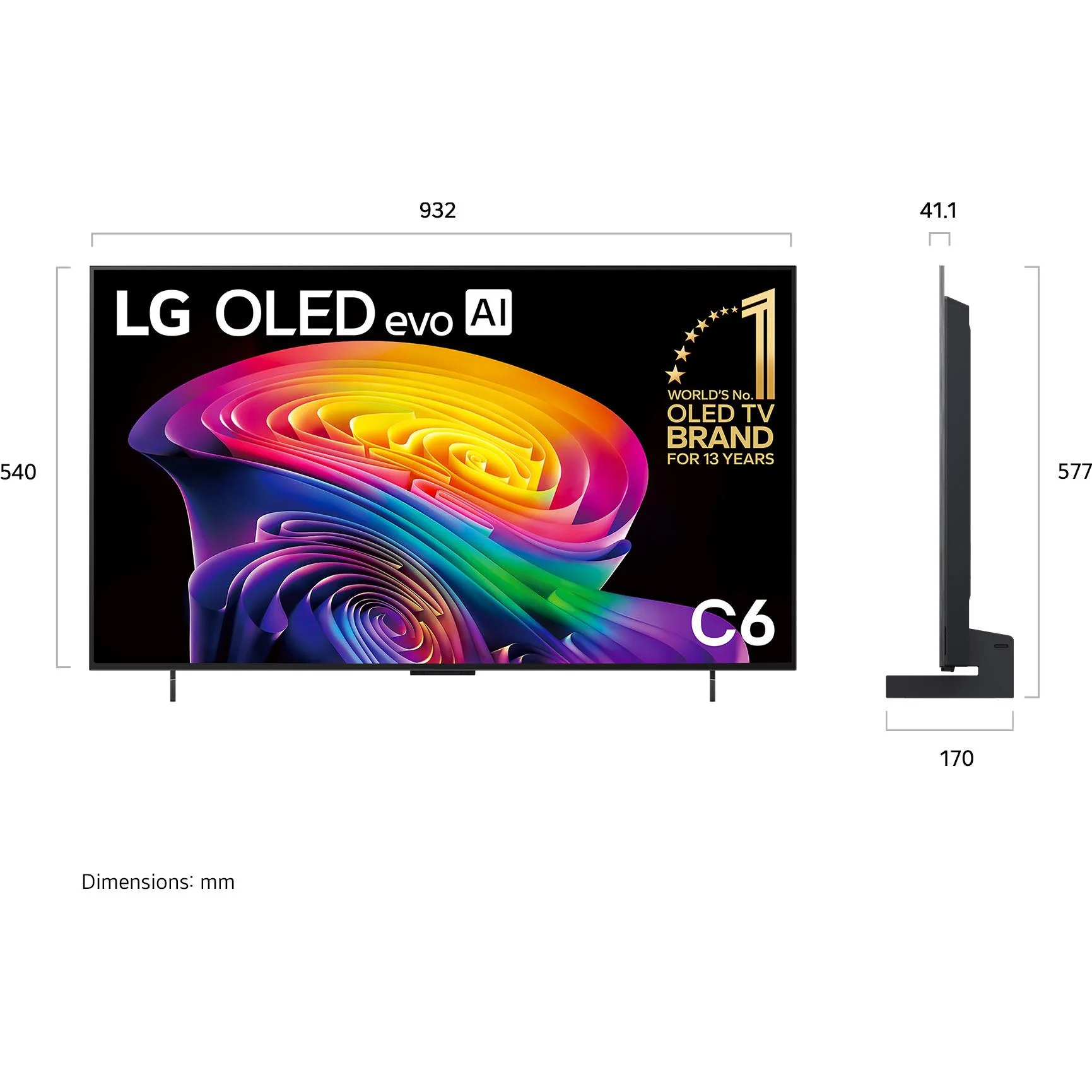 LG 42" OLED EVO AI C6 4K Smart TV [2026] - Image 4