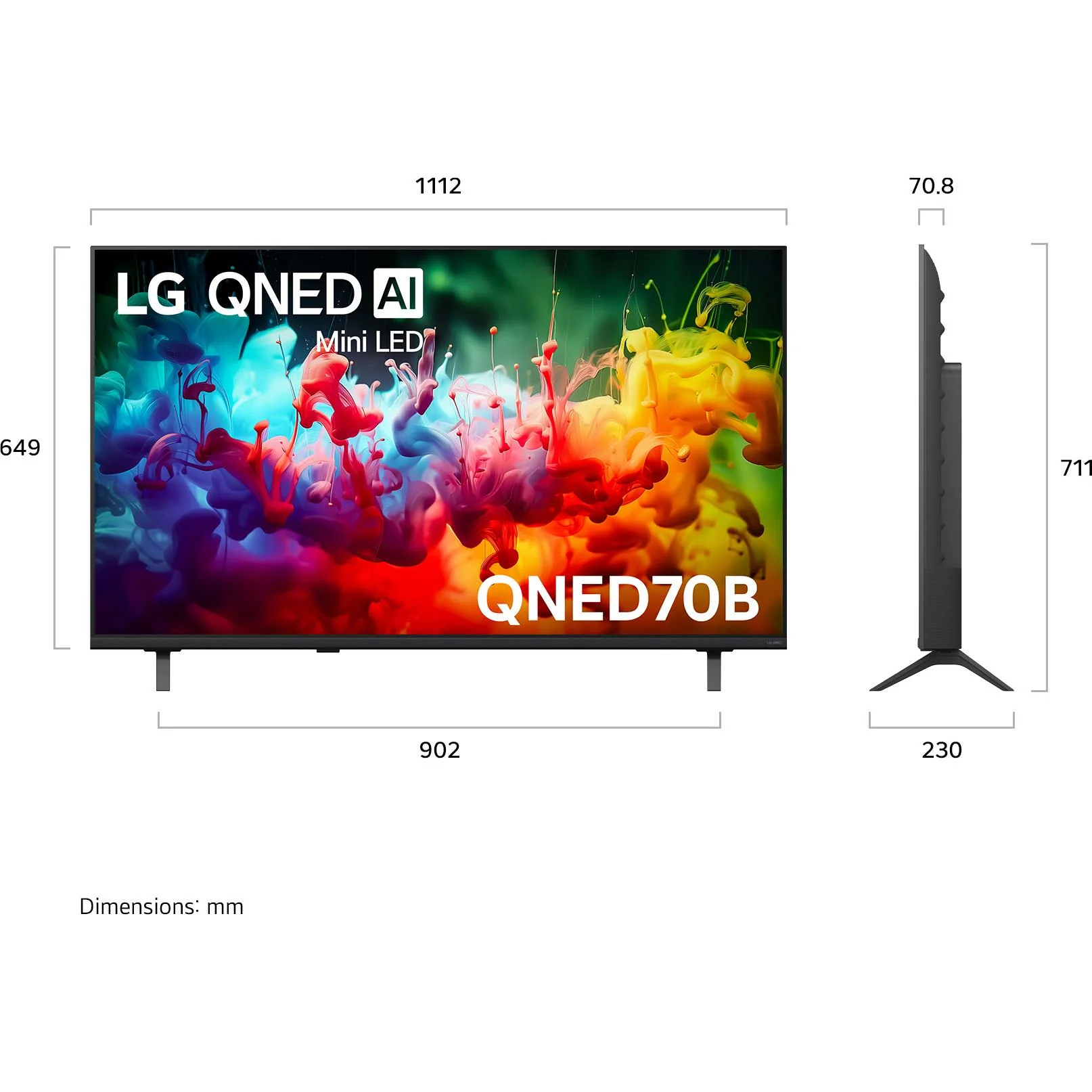 LG 50" QNED70B AI Mini-LED 4K Smart TV [2026] - Image 4