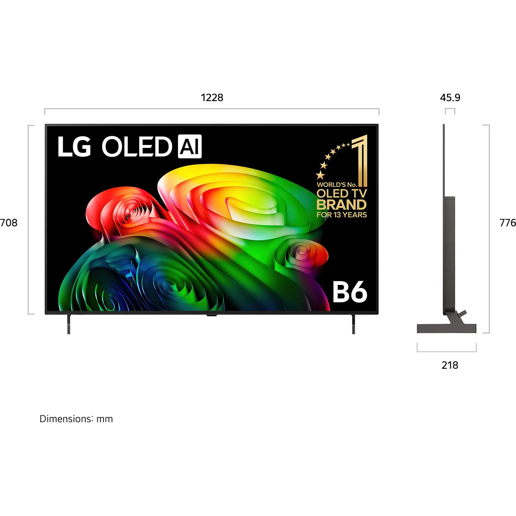 LG 55" OLED AI B6 4K Smart TV [2026] - Image 4