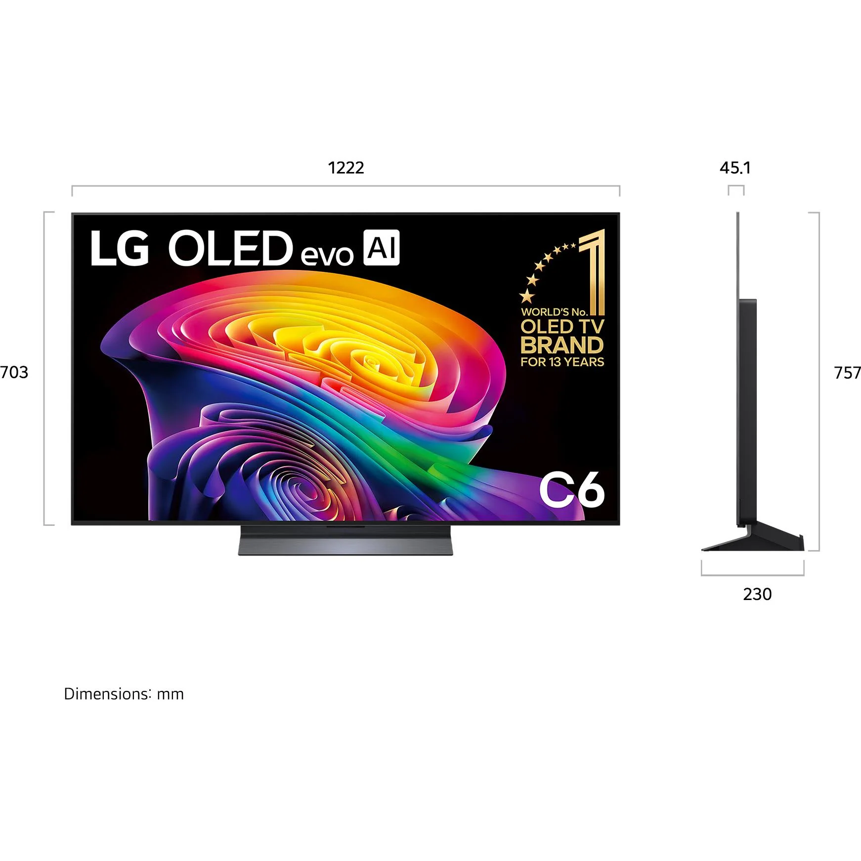 LG 55" OLED EVO AI C6 4K Smart TV [2026] - Image 4