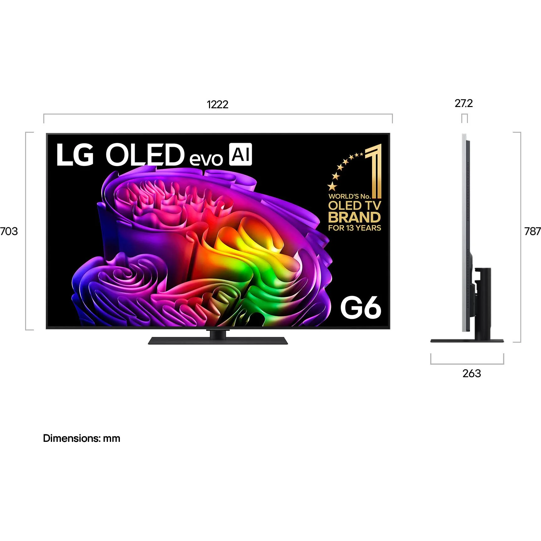 LG 55" OLED EVO AI G6 4K Smart TV [2026] - Image 4