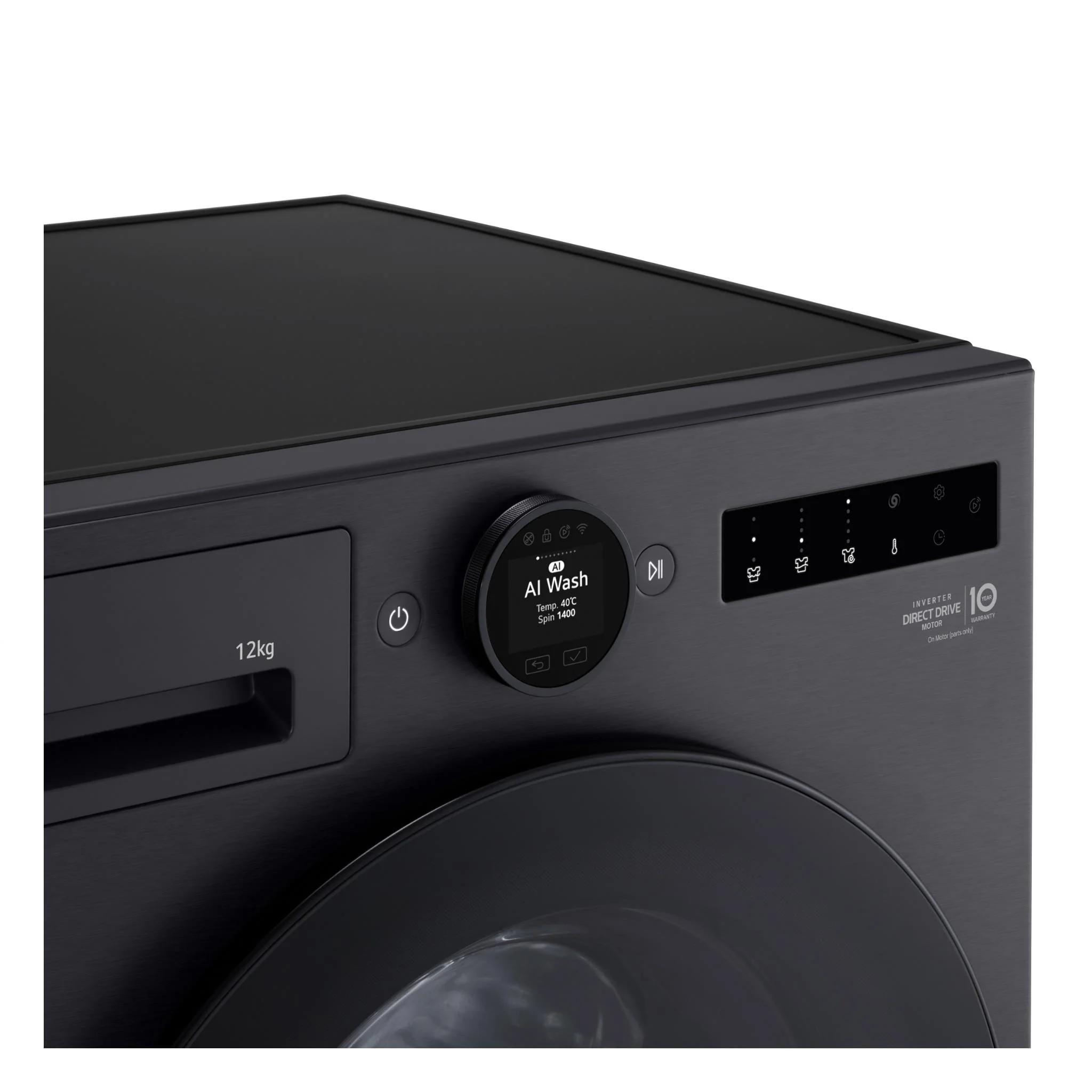 LG WX10-1412MB Series 10 12kg AI Front Load Washer (Matte Black) - Image 6