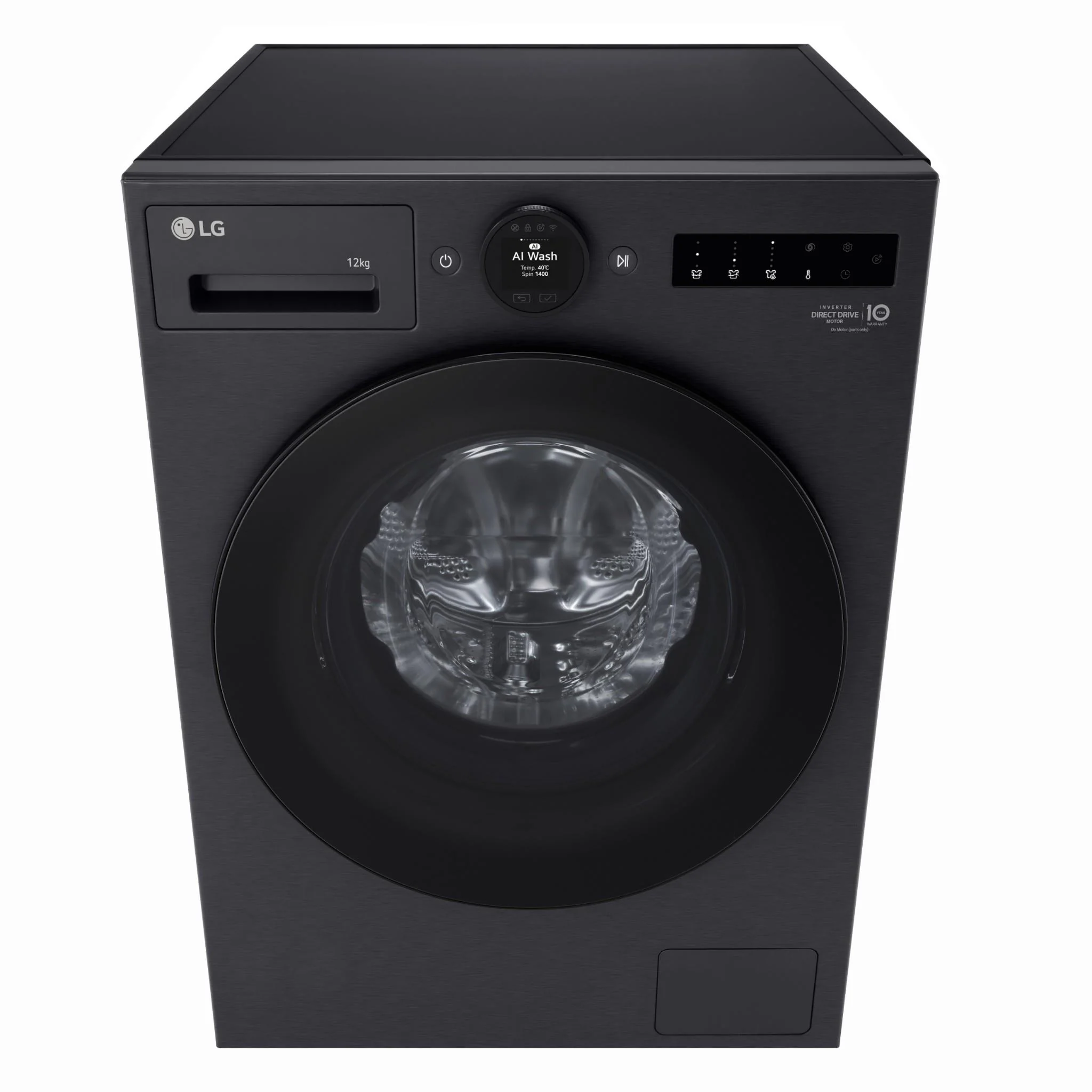 LG WX9-1412MB Series 9 12kg Front Load Washer (Matte Black) - Image 4