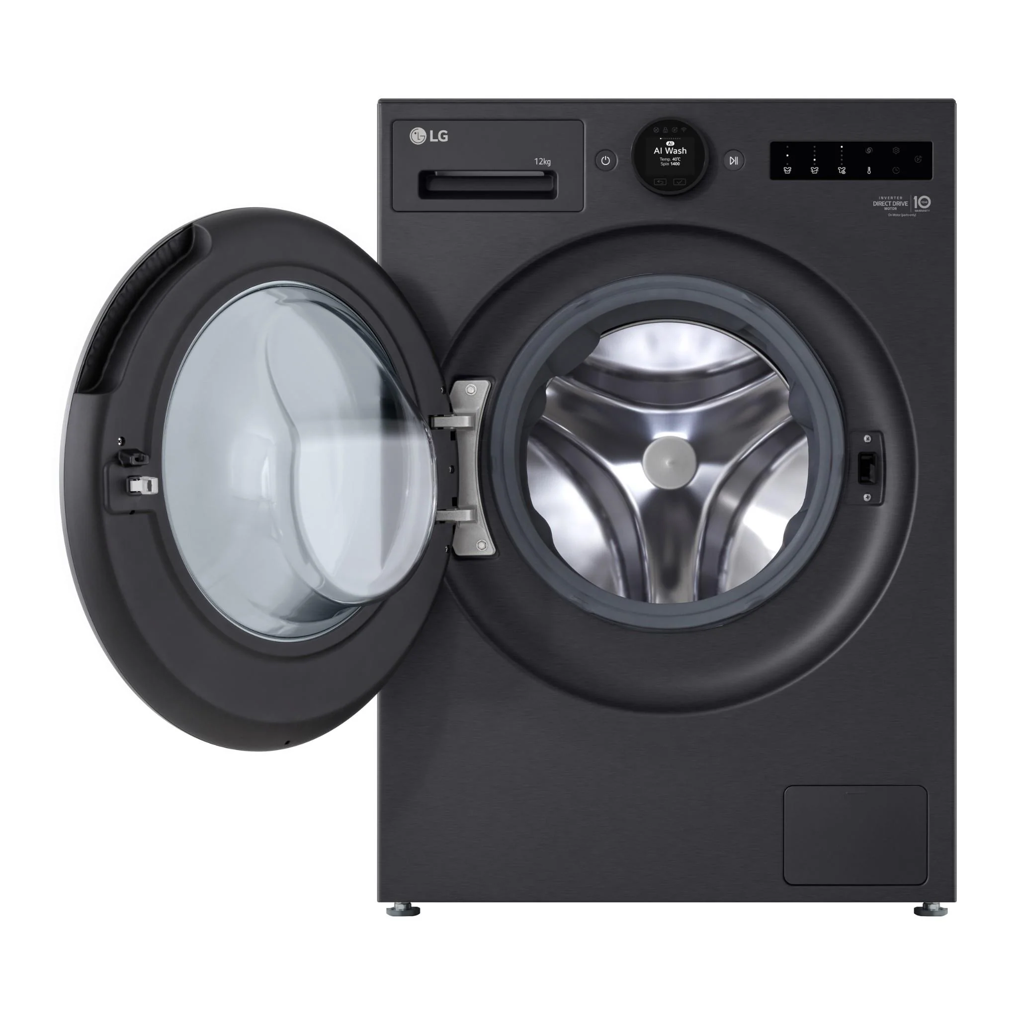 LG WX9-1412MB Series 9 12kg Front Load Washer (Matte Black) - Image 5