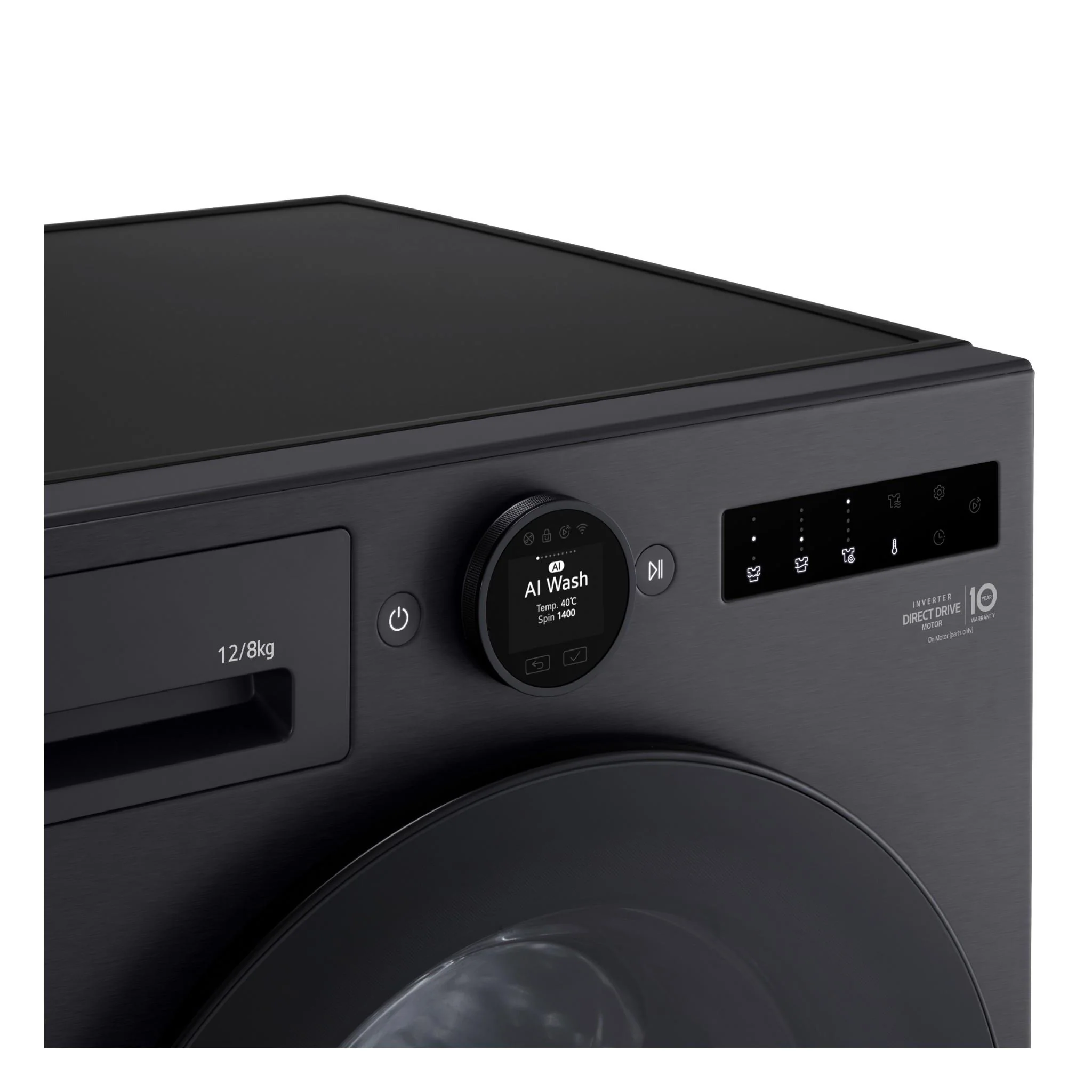 LG WXC101412MB 12kg/8kg 10 Series AI Front Load Washer Dryer Combo (Matte Black) - Image 5