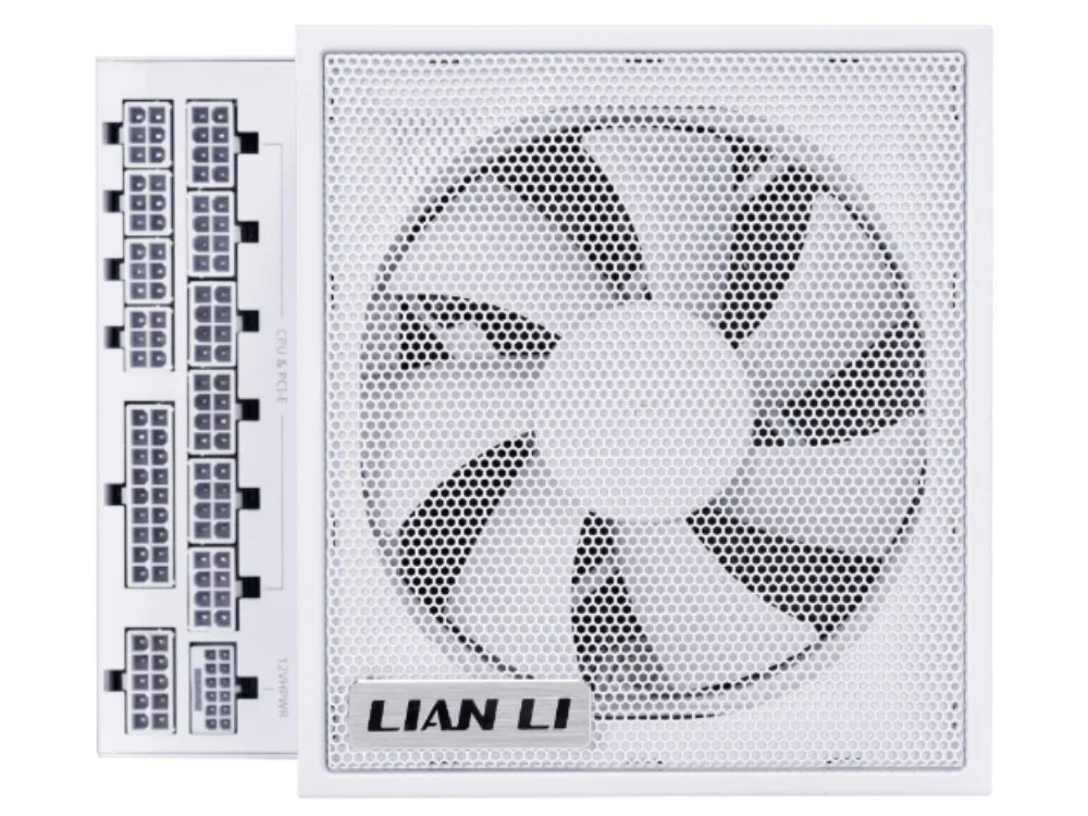 Lian Li EDGE 1000W 80 Plus Platinum Fully Modular ATX 3.1 Power Supply - White - Image 2