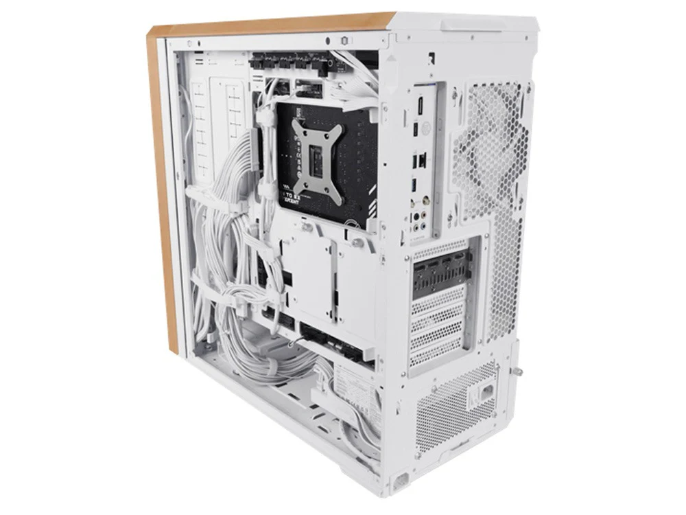 Lian Li Lancool 217 Wood Frame Mid-Tower Case - White - Image 2