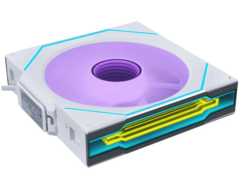 Lian Li SL-INF Wireless Reverse Blade Fan (3 Pack) - White - Image 4