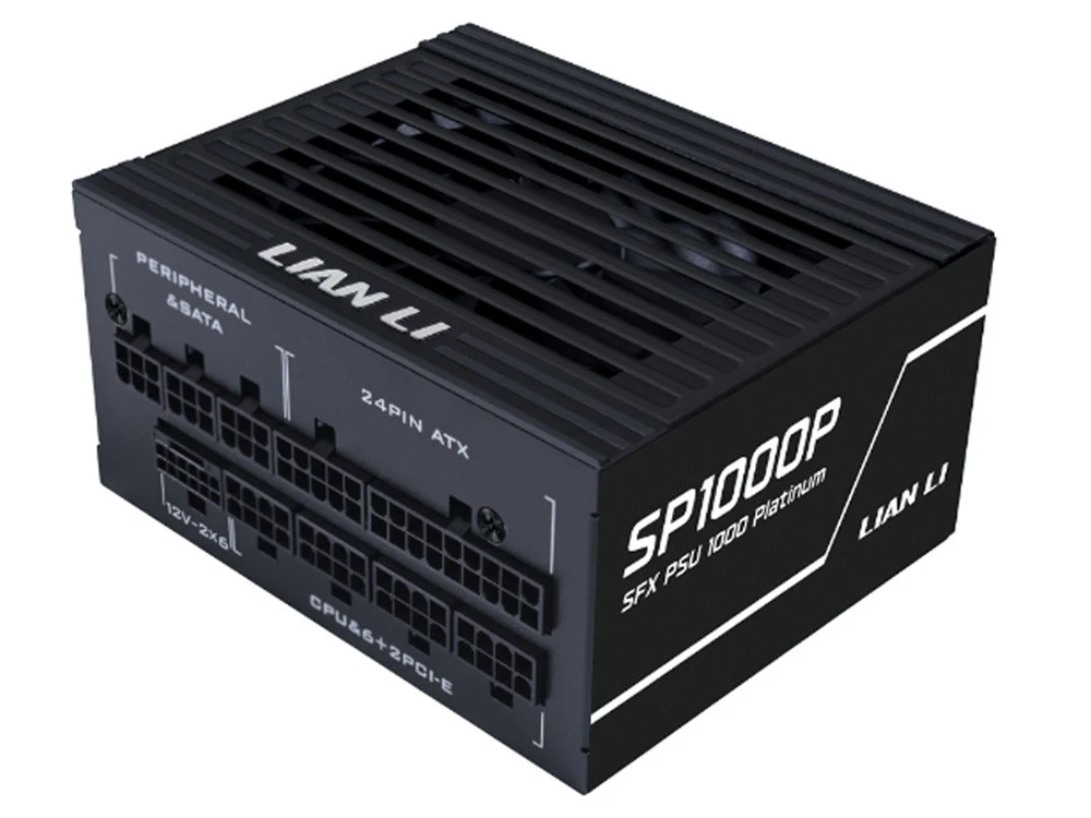 Lian Li SP1000P 1000W 80+ Platinum Fully Modular SFX Power Supply - Black - Image 2